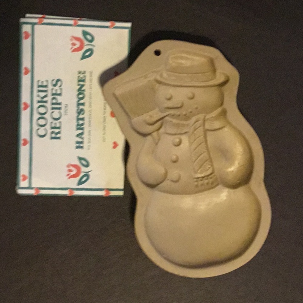 Vintage Snowman Brown Bag Cookie Art 1989 Hill Design